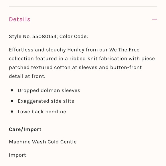 🌈FREE PEOPLE BACK AT IT HENLEY🌈NWOT - Picture 10 of 10